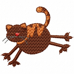 Cats Embroidery Design 11